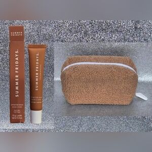 Summer Fridays LE Iced Coffee Cloud Bag /Balm Bundle New in the Package